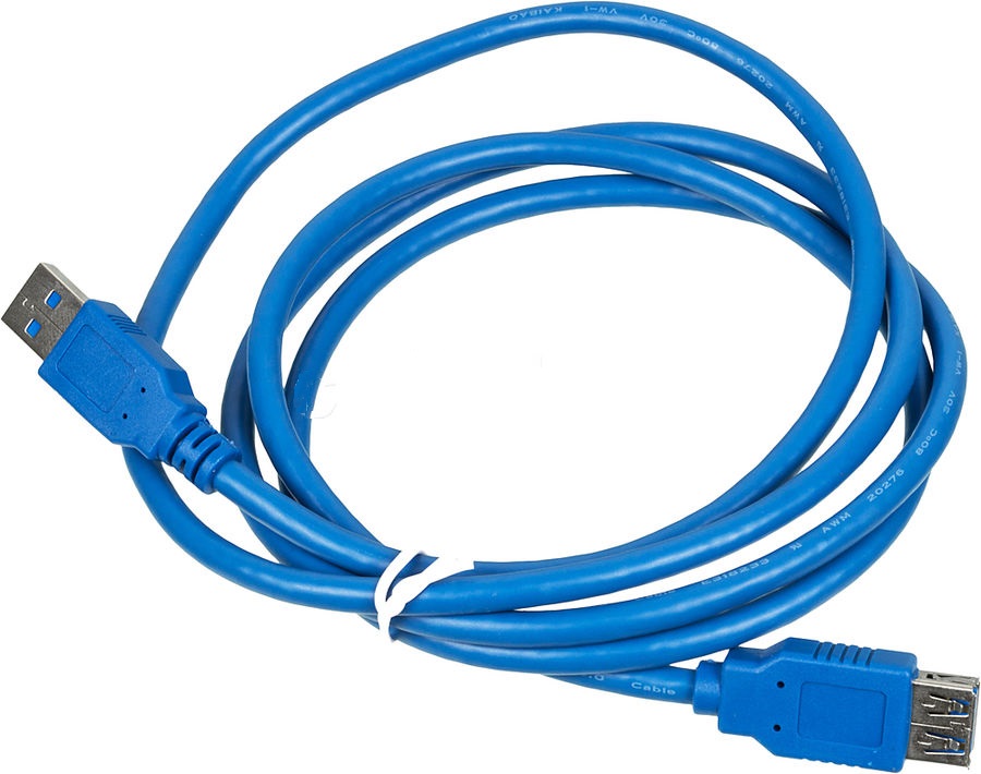 фото Кабель usb a(m) usb a(f) 1.5м blue behpex