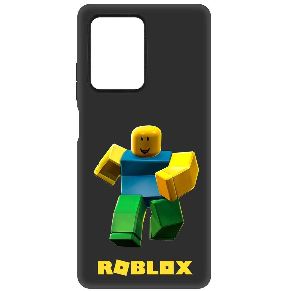 

Чехол-накладка Софт Roblox-Классический Нуб для Xiaomi Redmi Note 12 Pro, Черный