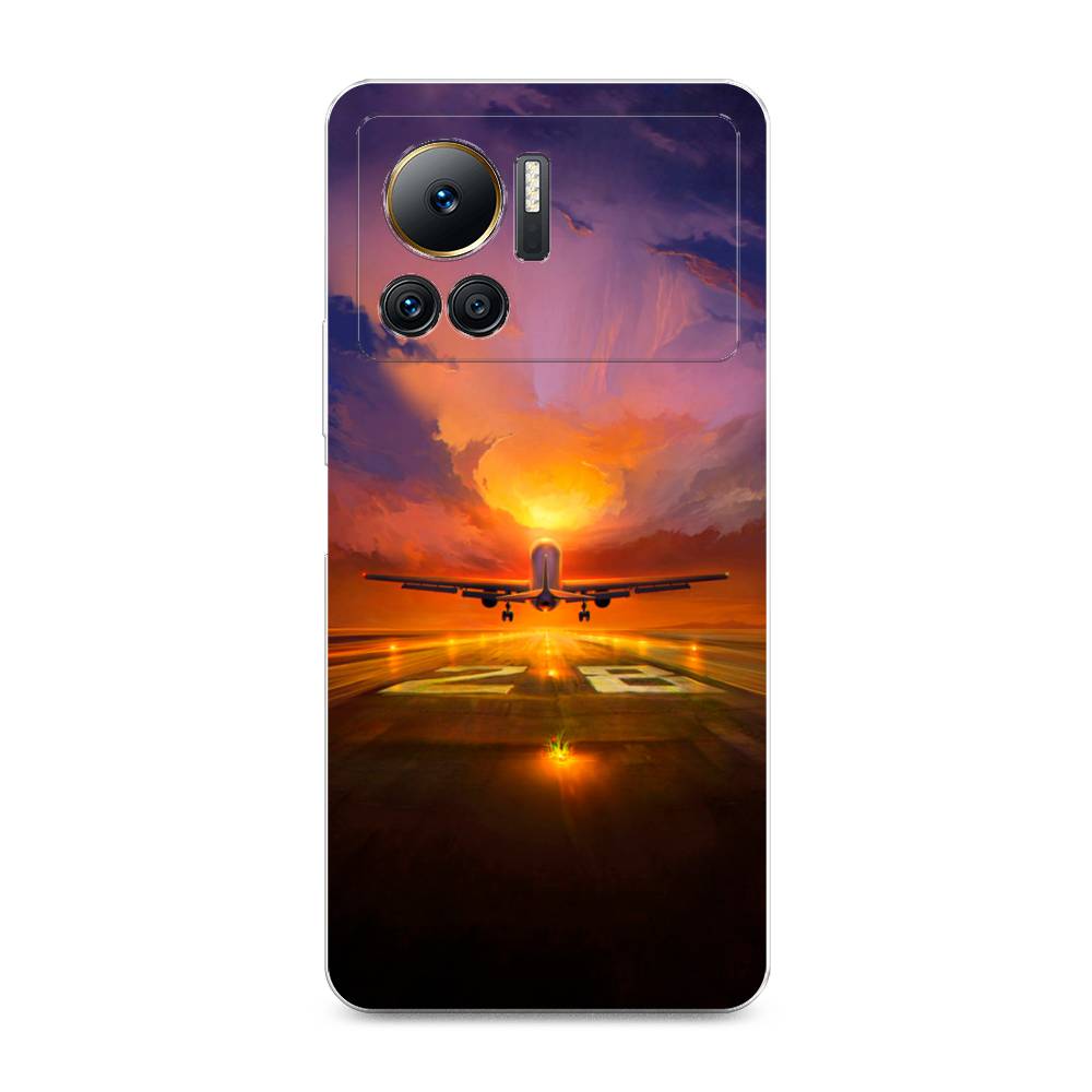 

Чехол на Infinix Note 12 VIP "Самолет на посадке", Оранжевый;синий, 3101950-6