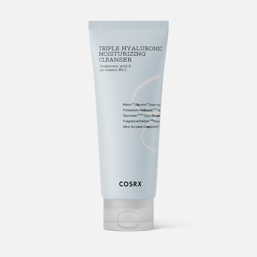 Пенка для умывания COSRX Hydrium Triple Hyaluronic Moisturizing Cleanser увлажнение 150 мл