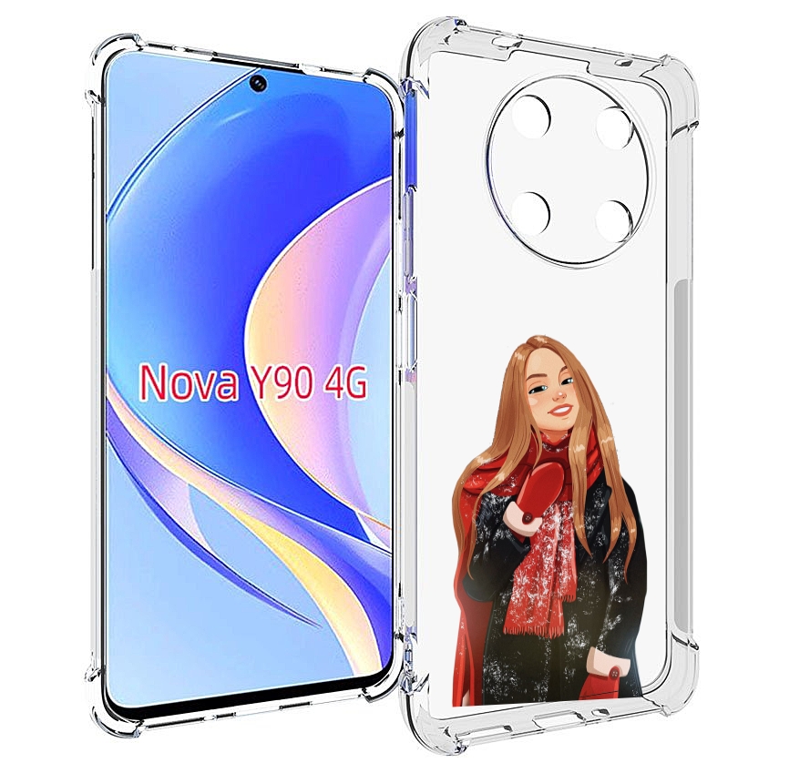 

Чехол MyPads Новогодний-зимний-арт женский для Huawei Nova Y90 (CTR-LX1) / Enjoy 50 Pro, Tocco