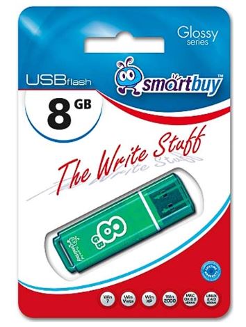 

USB флэш-накопитель SMARTBUY 8GB GLOSSY SERIES GREEN, 8GB GLOSSY SERIES