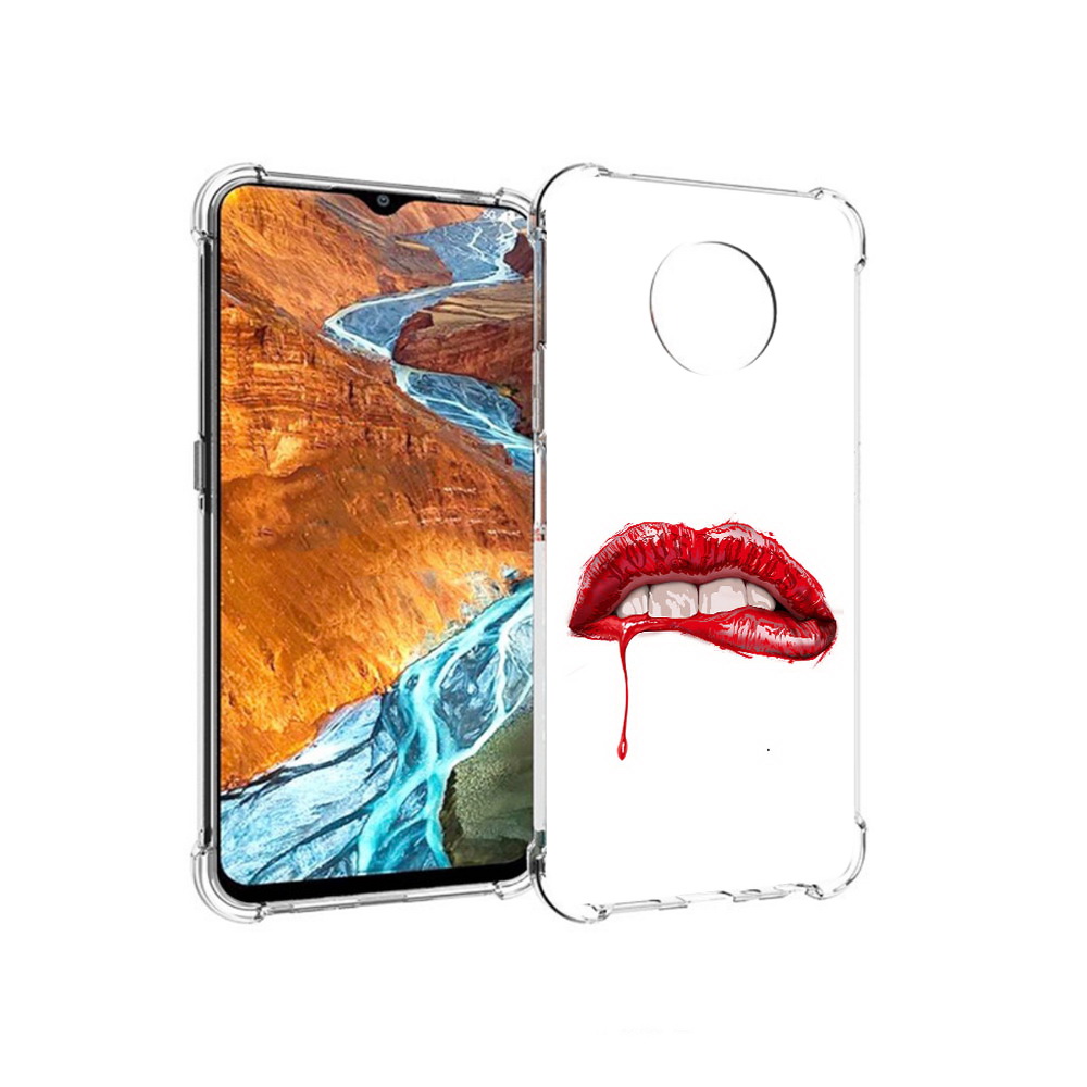 

Чехол MyPads Tocco для Nokia G300 яркие красные губы (PT224563.108.706), Прозрачный, Tocco