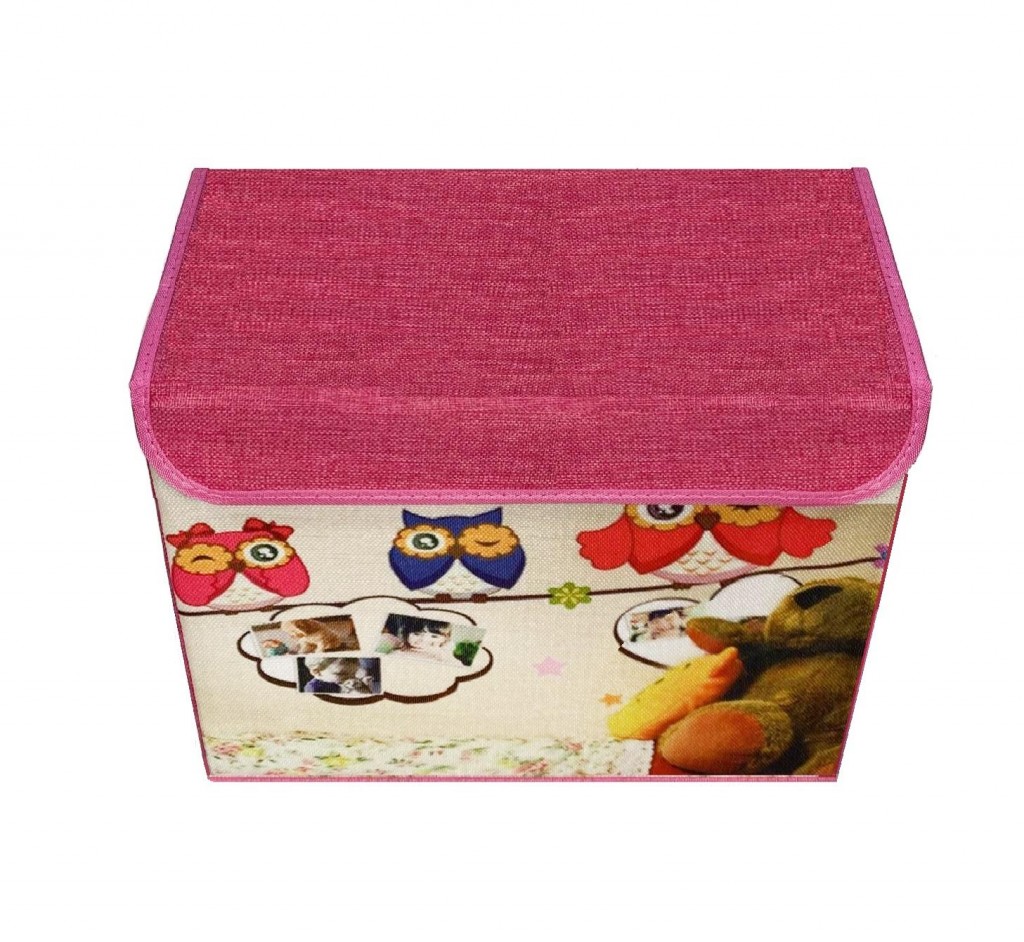 

Складной короб для хранения игрушек Домик с совушками, 423234 см