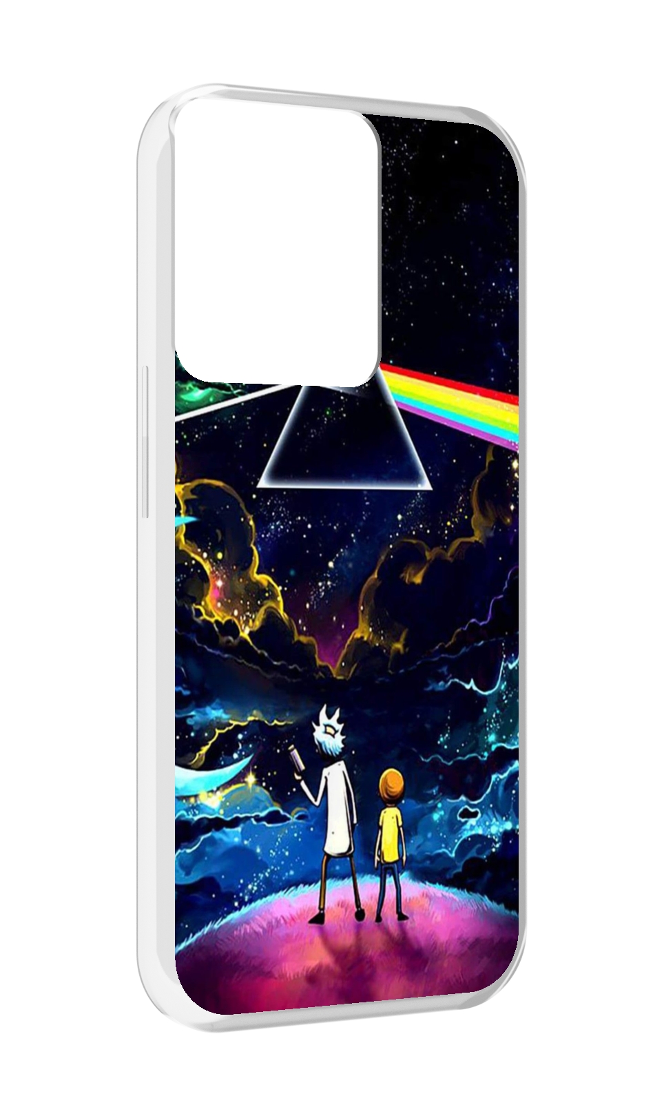 

Чехол MyPads рик и морти в космосе для OPPO Reno 8, Прозрачный, Tocco