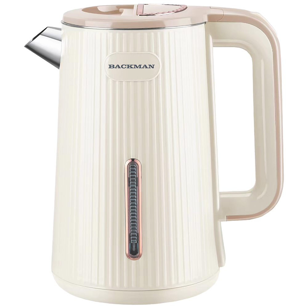 

Чайник электрический Backman BM-TEA 723 2 л бежевый, BM-TEA 723