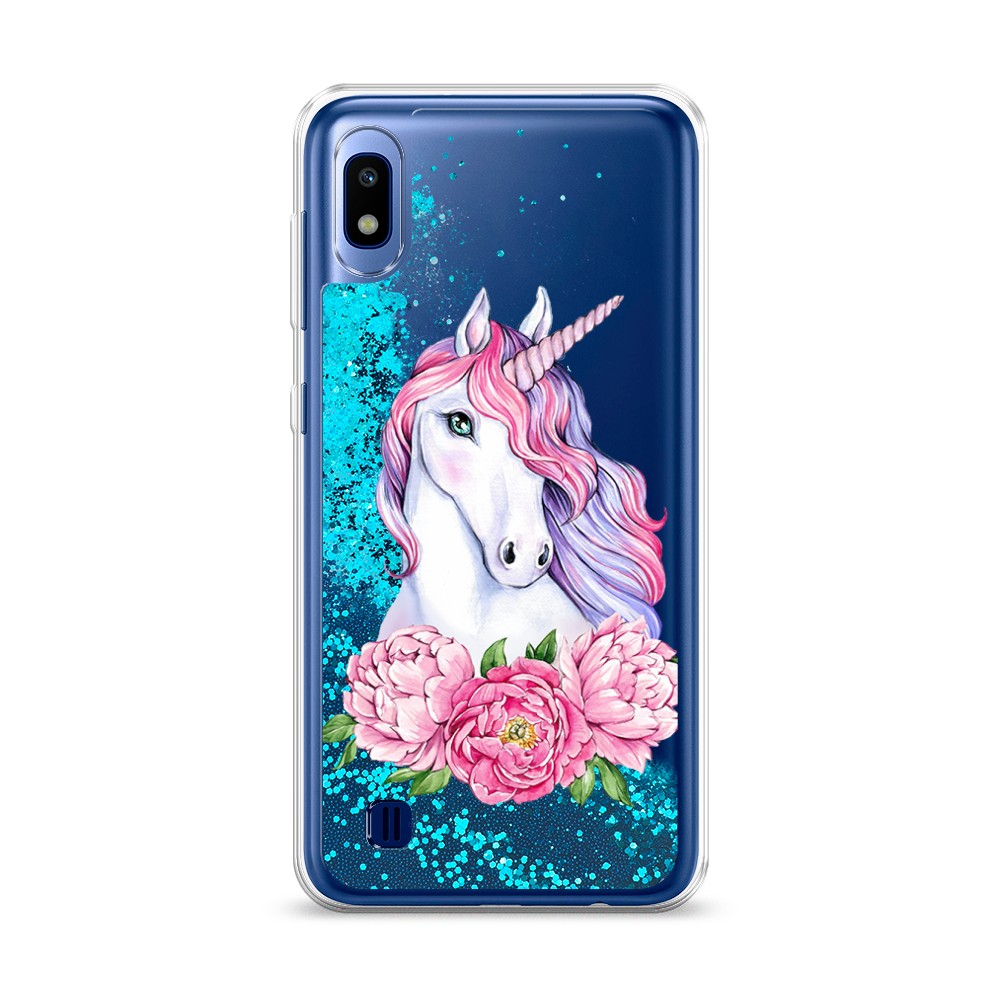 

Чехол Awog на Samsung Galaxy A10 "Единорог с пионами", Разноцветный, 27993-1