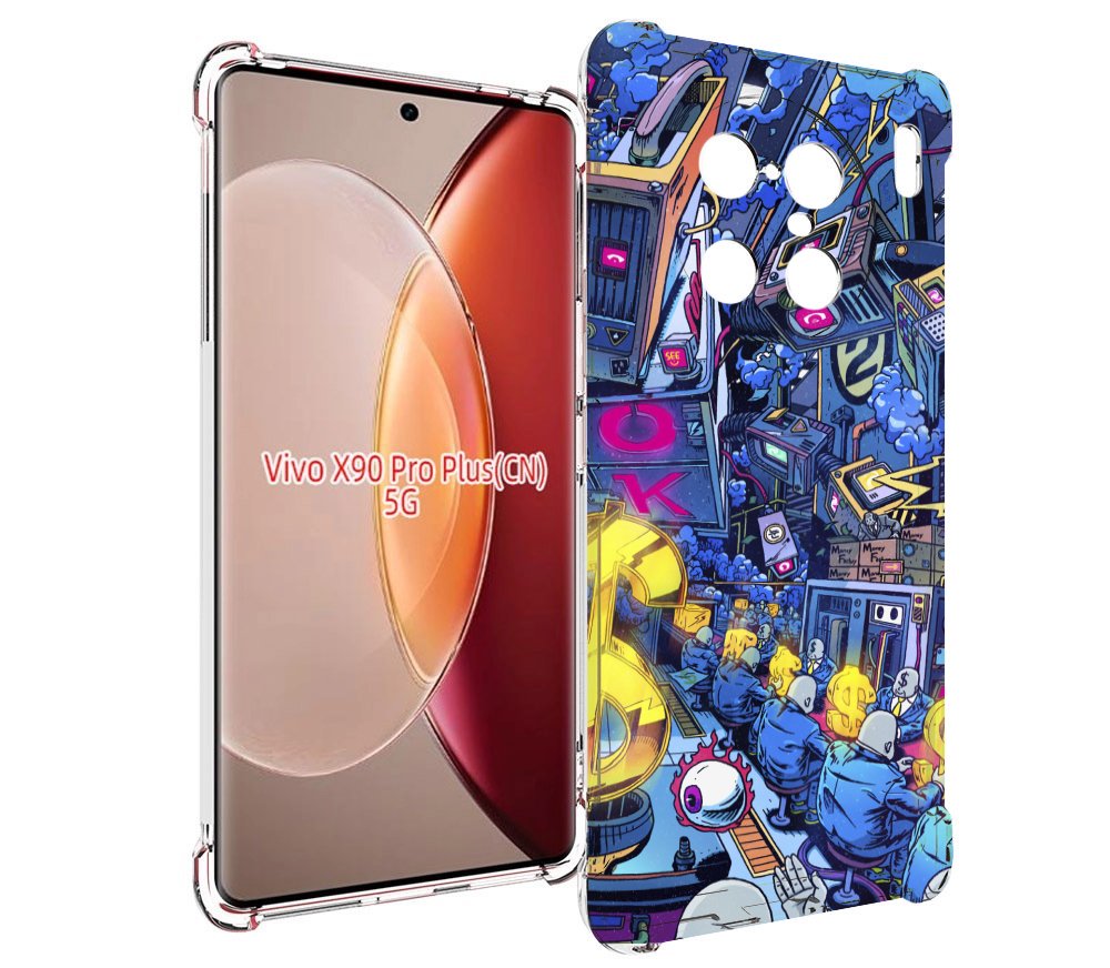 

Чехол MyPads футуристичная картинка для Vivo X90 Pro Plus, Прозрачный, Tocco