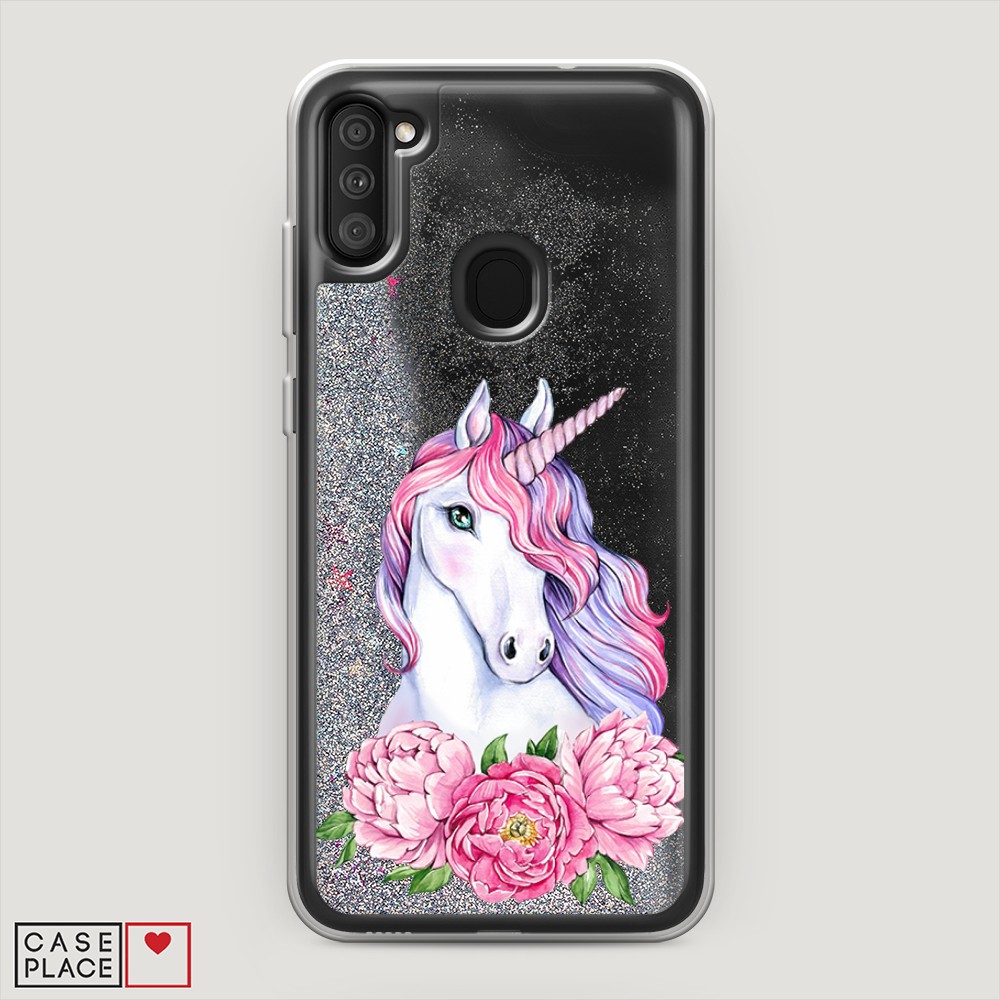 

Чехол Awog на Samsung Galaxy A11 / Самсунг A11 "Единорог с пионами", Разноцветный, 2100191-1