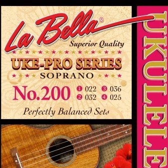 Струны для укулеле сопрано LA BELLA Set 200 Soprano