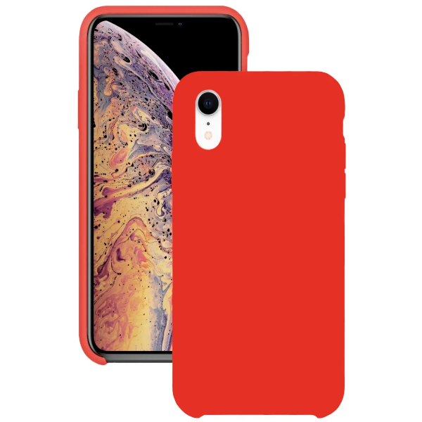 фото Чехол для iphone xr silicon case красный nobrand