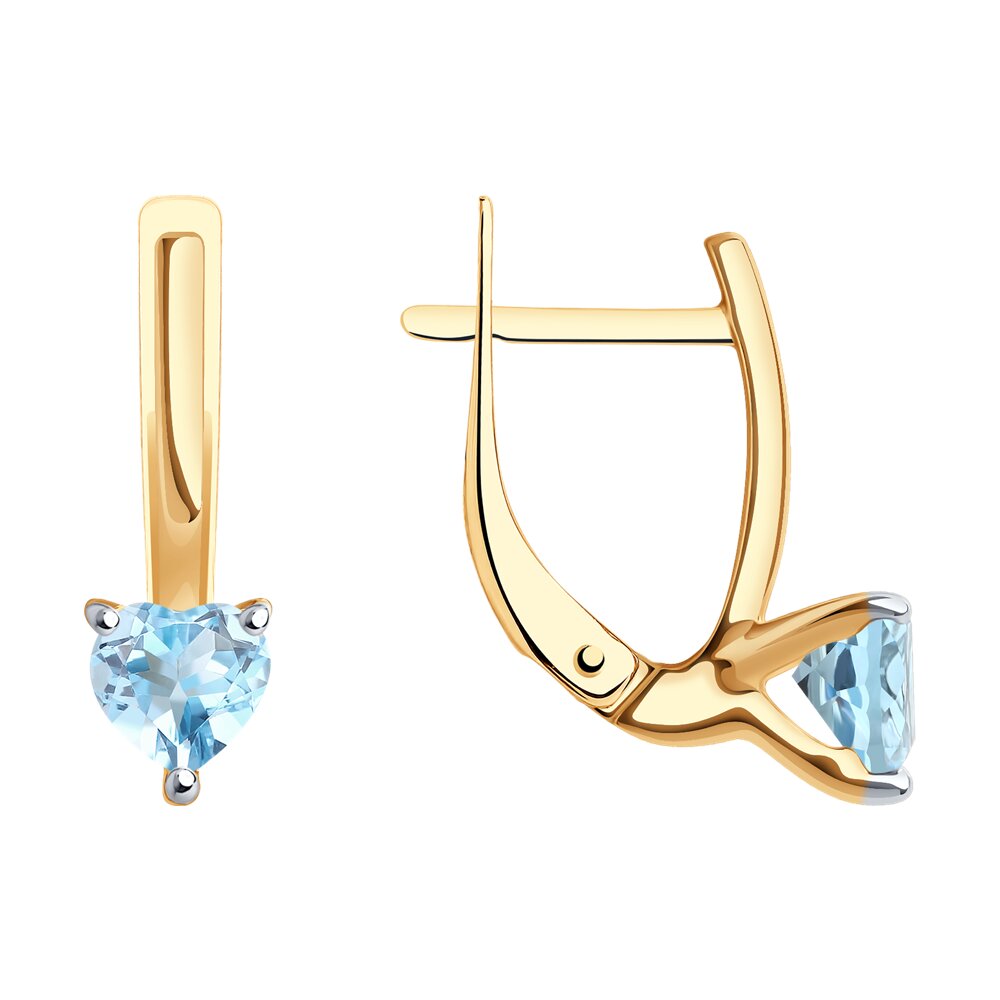 

Серьги из красного золота Diamant 51-320-01741-1, топаз, 51-320-01741-1