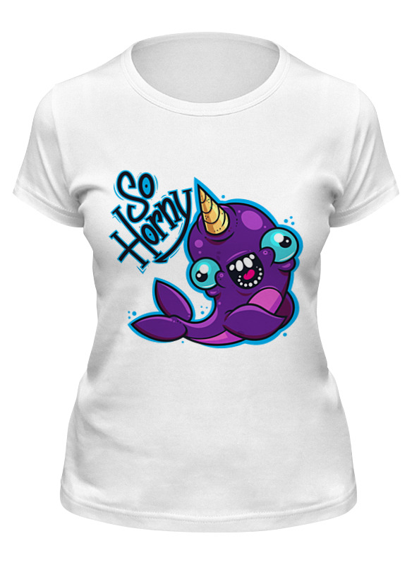 

Футболка женская Printio Единорог (unicorn) белая 2XL, Белый, Единорог (unicorn)