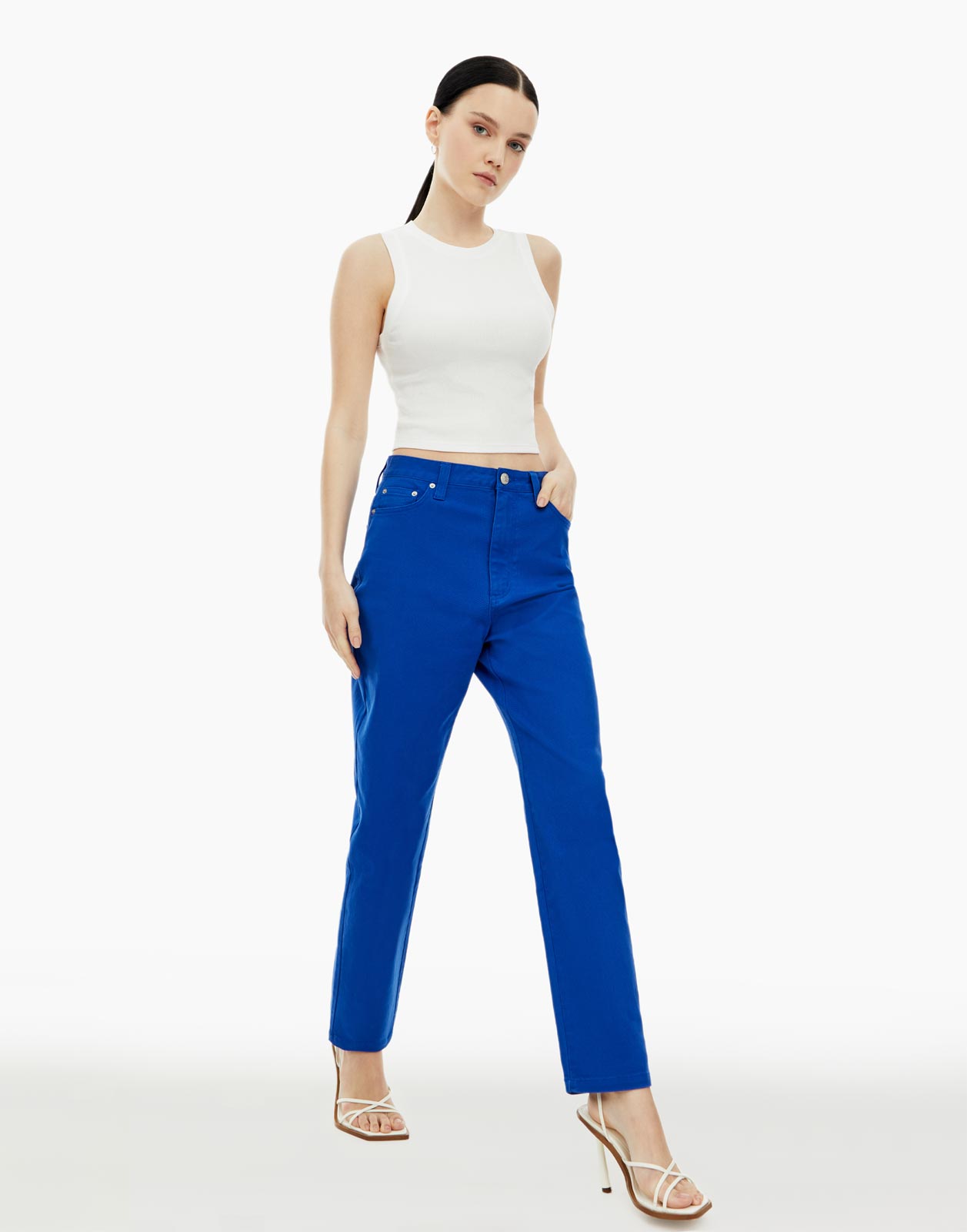 

Джинсы женские Gloria Jeans GJN024548 синие 44/164, Синий, GJN024548