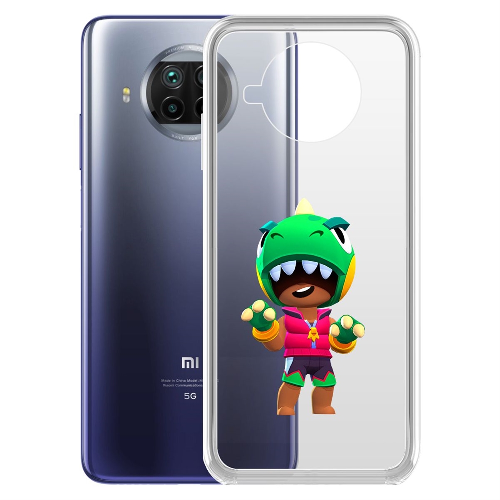 

Чехол-накладка Brawl Stars-Дино Леон для Xiaomi Mi 10T Lite