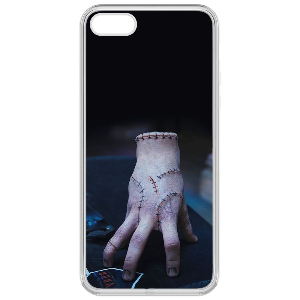 

Чехол-накладка Krutoff Clear Case Уэнсдей Аддамс - Вещь для iPhone 5, Прозрачный