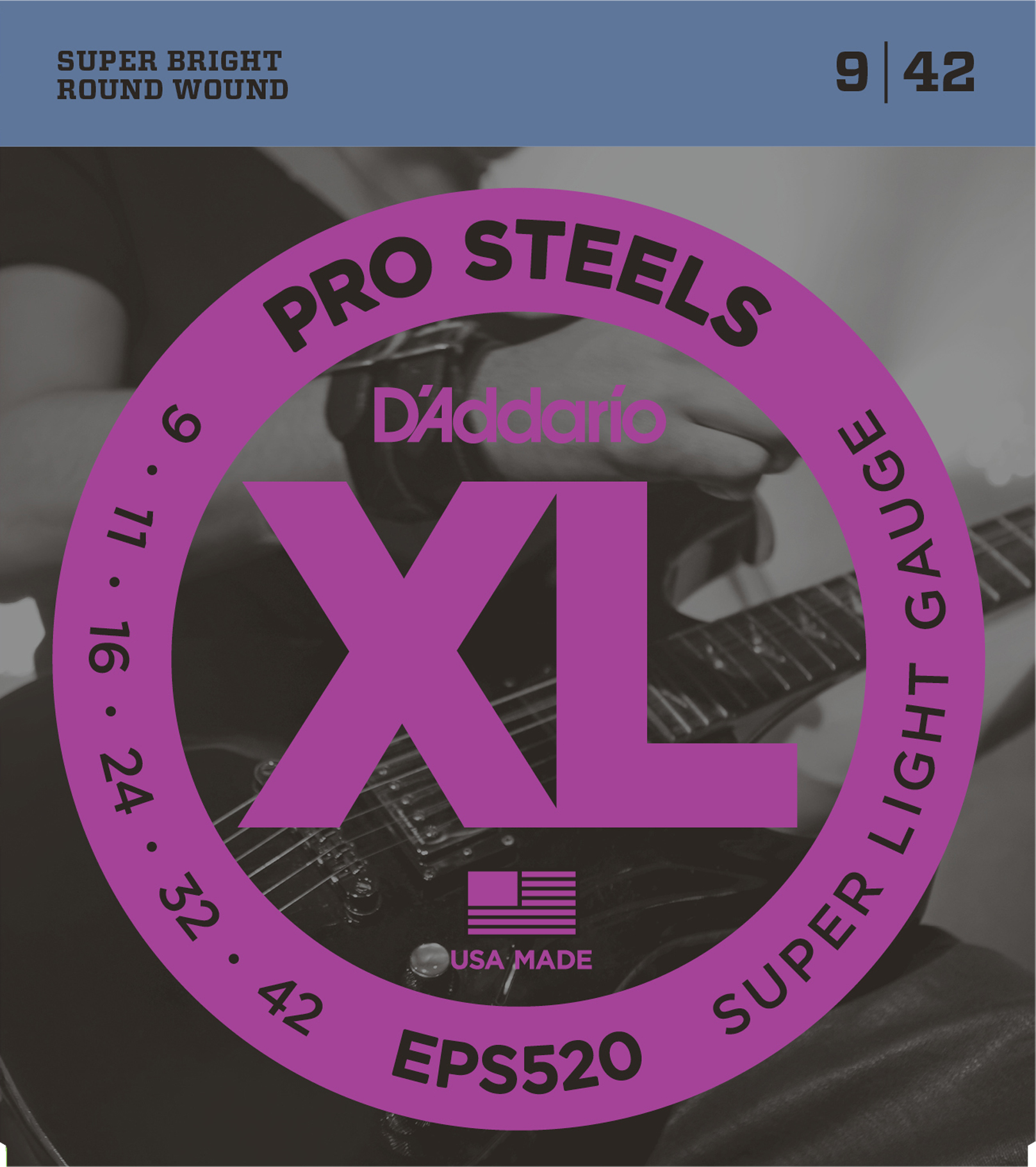 фото Струны для электрогитары d'addario eps520