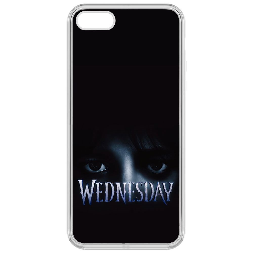 

Чехол-накладка Krutoff Clear Case Уэнсдей Аддамс - Логотип для iPhone 5, Прозрачный