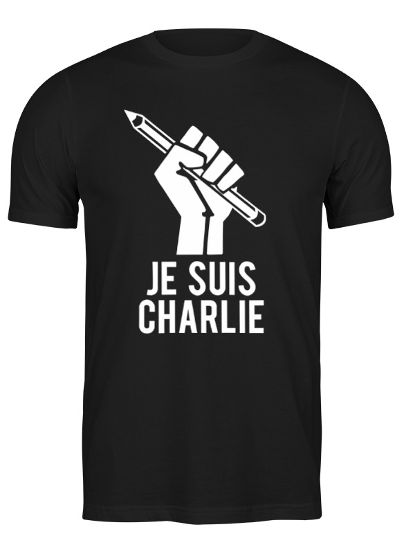 

Футболка мужская Printio Je suis charlie, я шарли 654970 черная XL, Черный, Je suis charlie, я шарли 654970