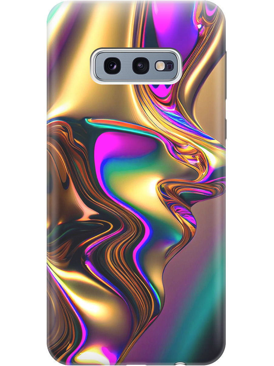 

Силиконовый чехол на Samsung Galaxy S10e с принтом "Золотистая абстракция", Прозрачный;золотистый;фиолетовый, 720461231