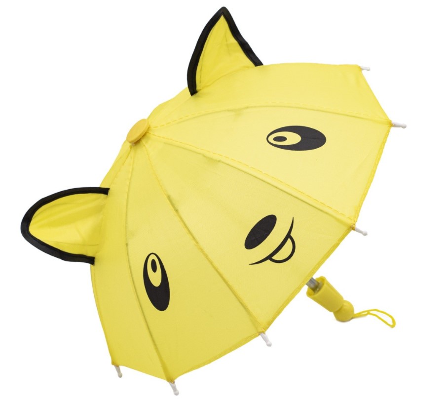 фото Ar1442 зонтик из болони с ушками 22см (желтый) айрис