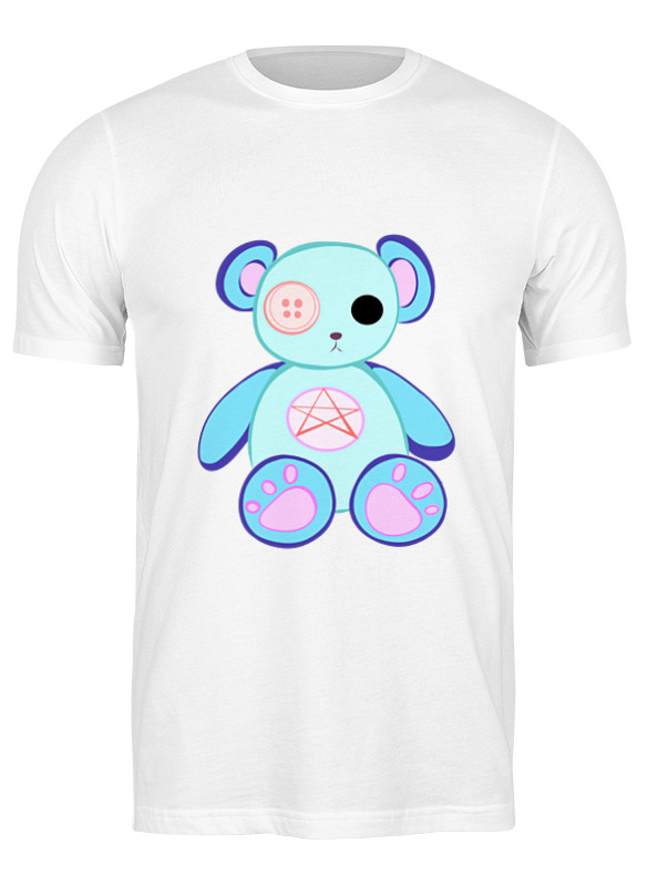 

Футболка мужская Printio Мишка белая XL, Белый, Мишка