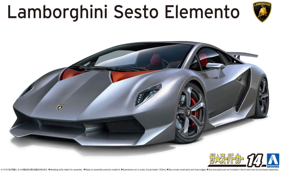 

Сборная модель Aoshima 1/24 '10 Lamborghini Sesto Elemento 06221