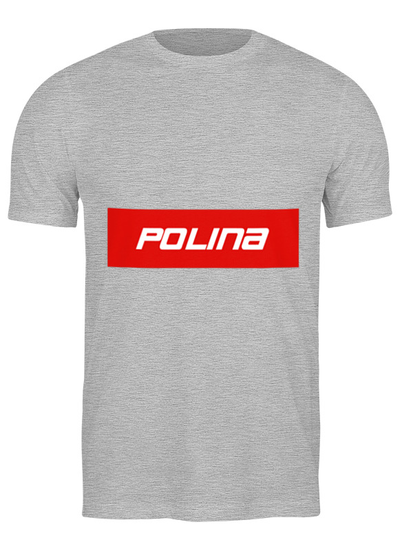 

Футболка мужская Printio Polina серая XL, Серый, Polina