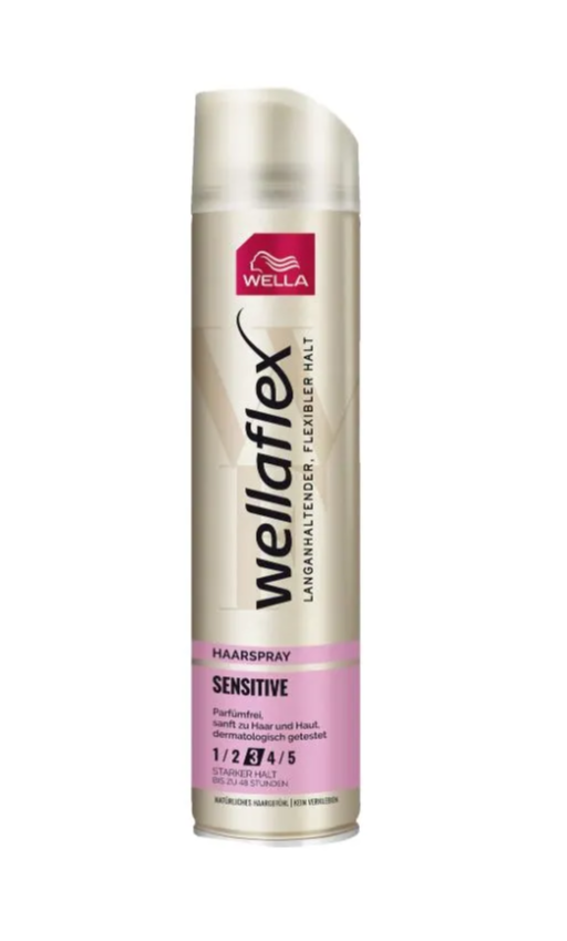 Лак для волос Wella Wellaflex Sensitive для чувствительной кожи головы, 250 мл лак для волос wellaflex farbbrillanz сильная фиксация 500 мл 2 шт по 250 мл