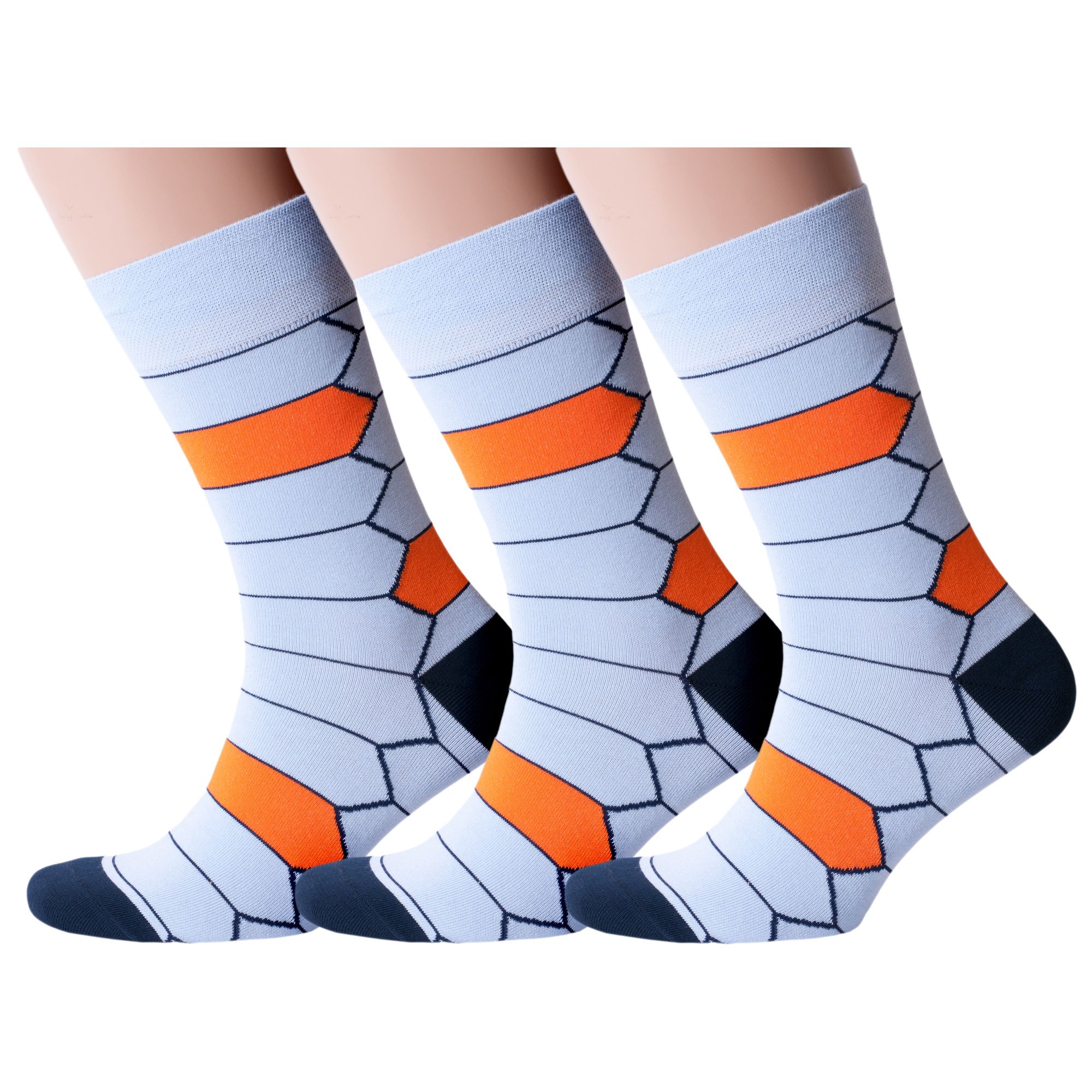 

Комплект носков мужских MoscowSocksClub msk3-М01 разноцветных 29, msk3-М01