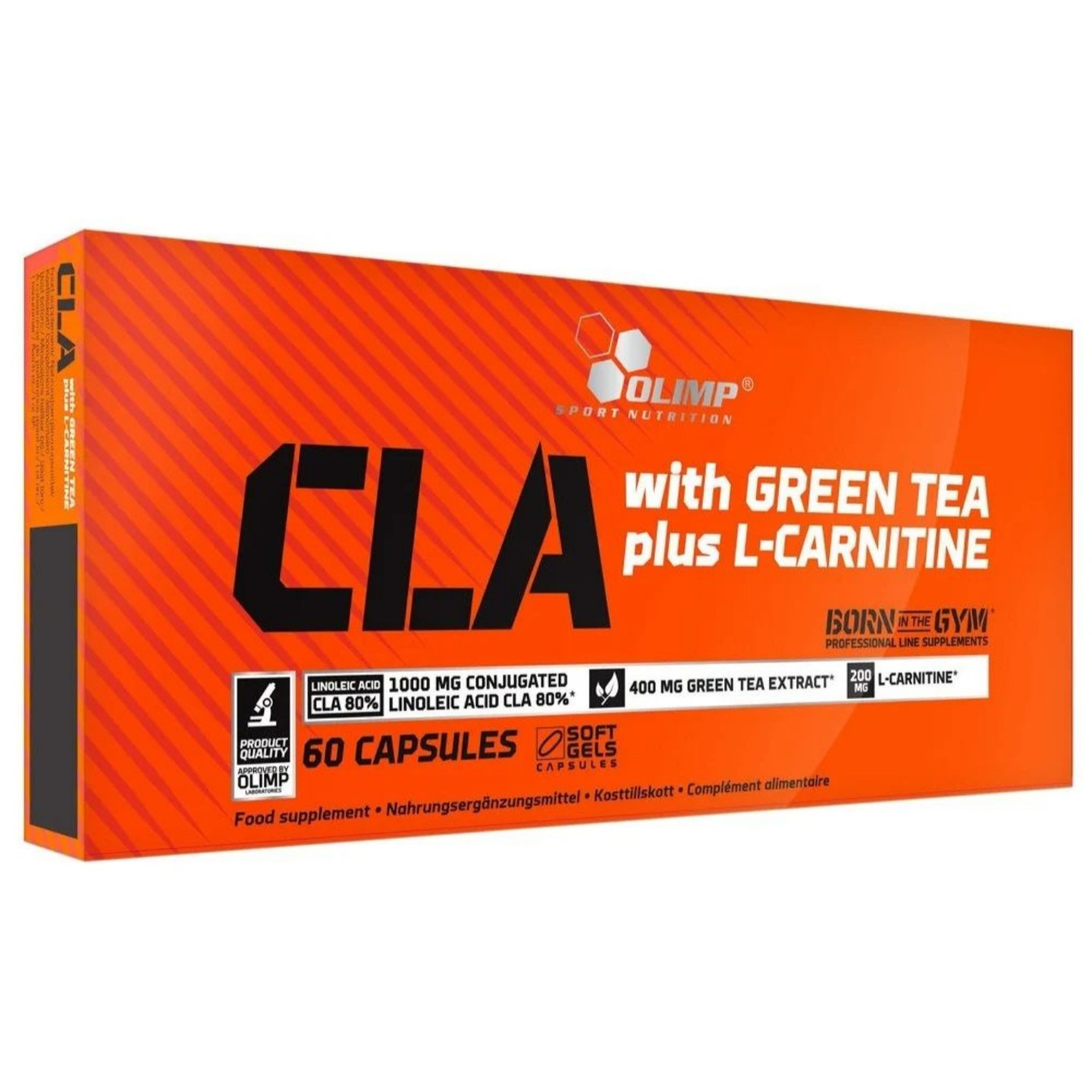 CLA с зеленым чаем Olimp Sport Nutrition with Green Tea + L-Carnitine капсулы 60 шт.