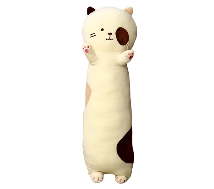 

Мягкая игрушка-подушка Кот, 65 см, разноцветный, Белый