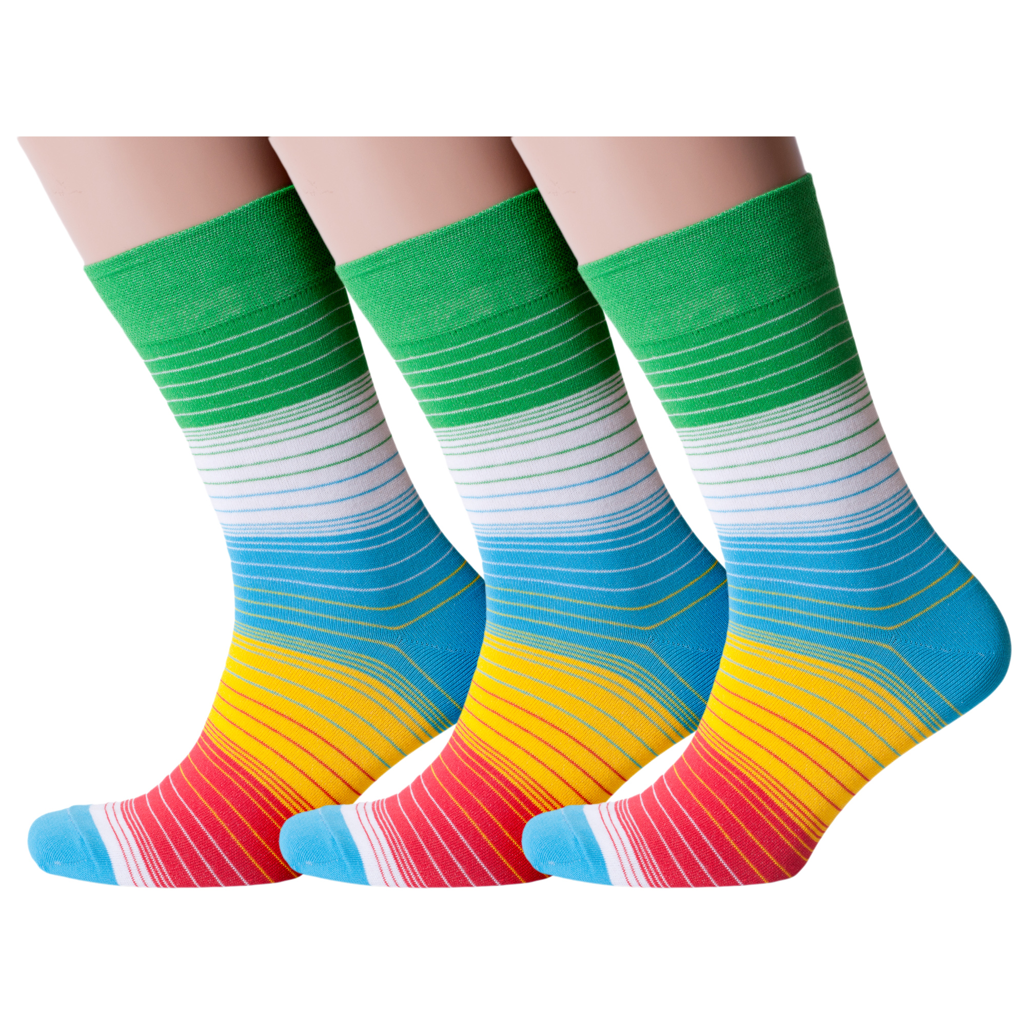 

Комплект носков мужских MoscowSocksClub msk3-М01 разноцветных 29, msk3-М01