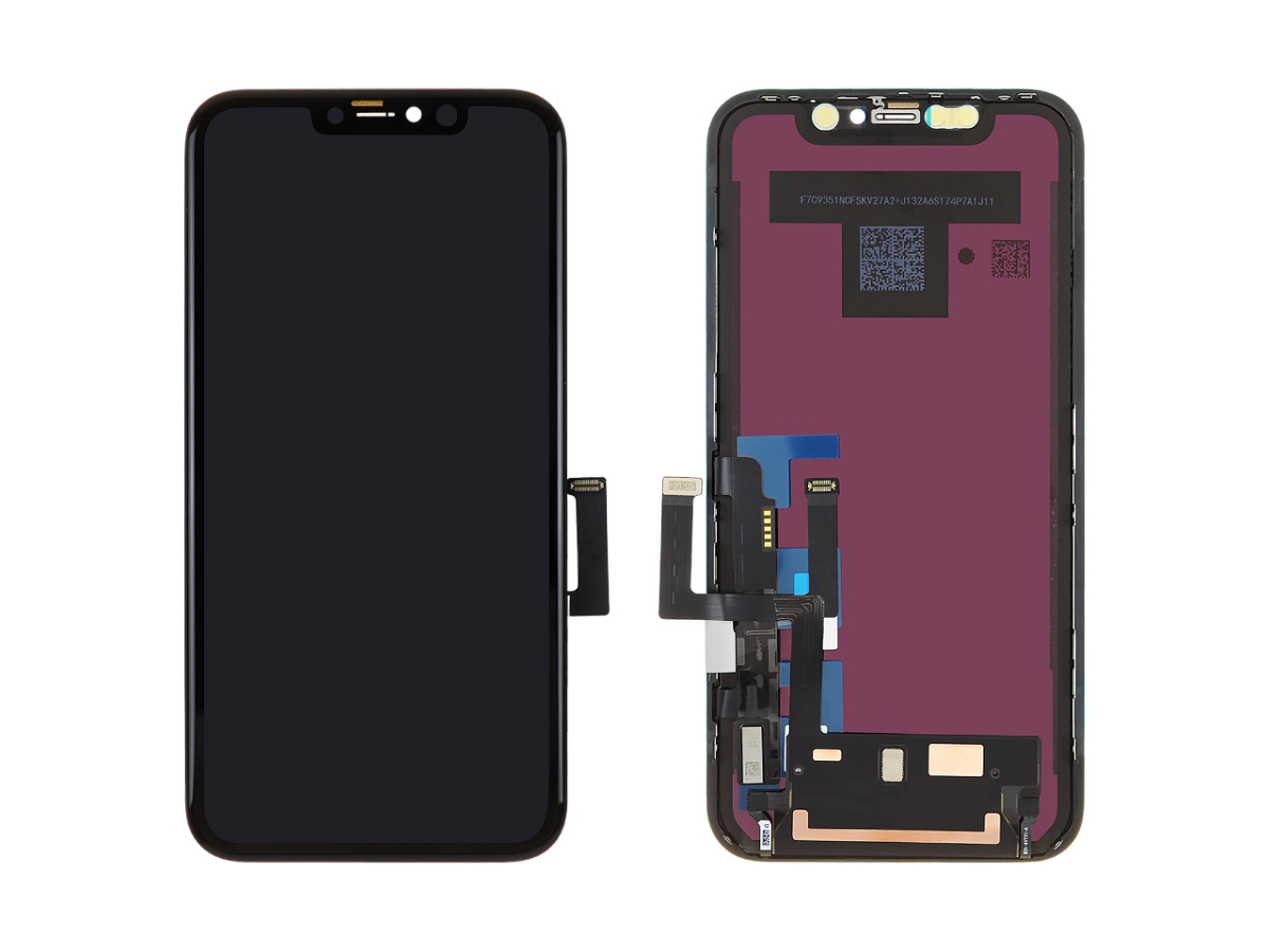 Дисплей для iPhone 11 + тачскрин черный с рамкой