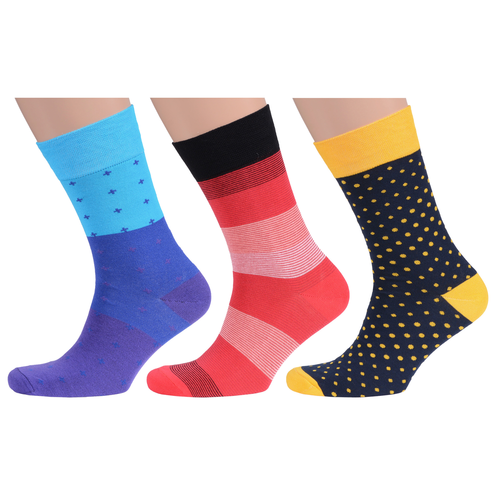 Комплект носков мужских MoscowSocksClub msk3-М03 разноцветных 29