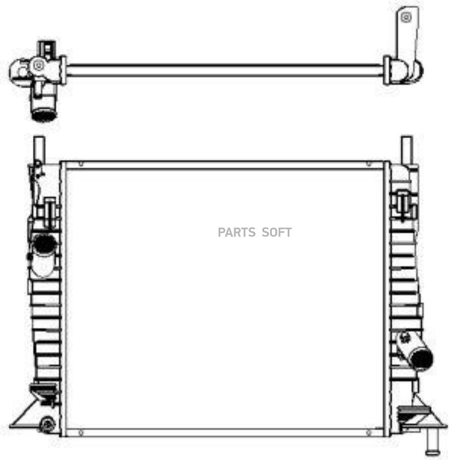 

Радиатор Ford Focus 04-10 31611010 Sakura арт. 31611010