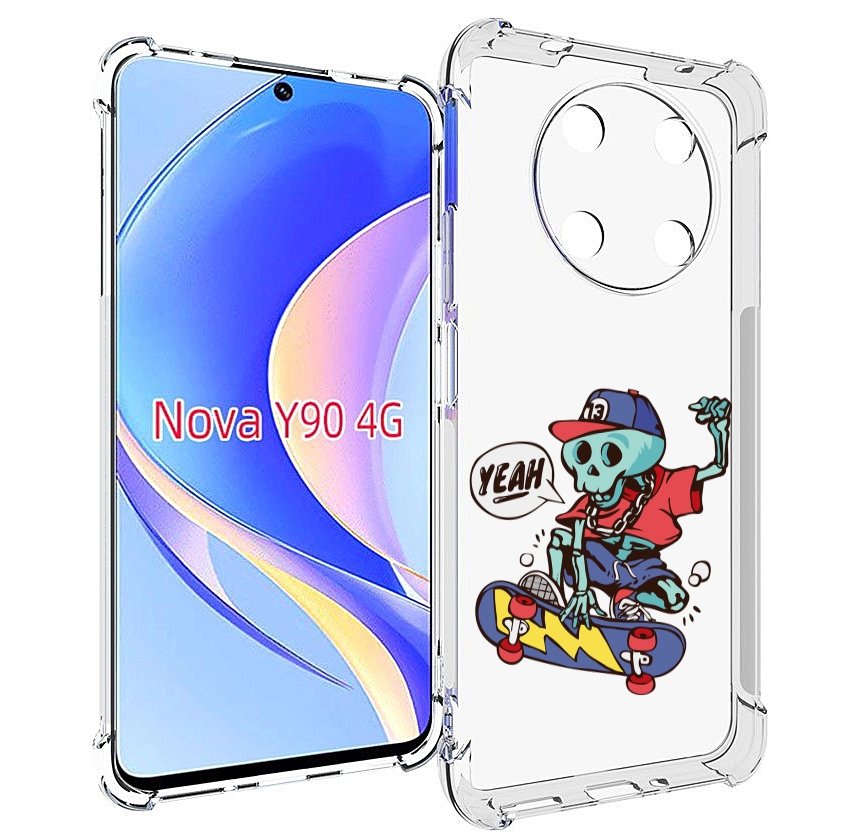 

Чехол MyPads Скелет-на-скейте для Huawei Nova Y90 (CTR-LX1) / Enjoy 50 Pro, Tocco