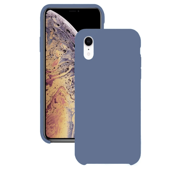 фото Чехол для iphone xr silicon case серо-голубой nobrand