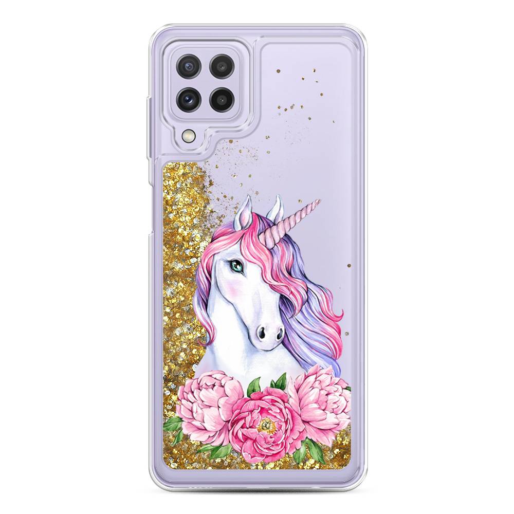 

Чехол Awog на Samsung Galaxy A22 / Самсунг A22 "Единорог с пионами", 2103190-1
