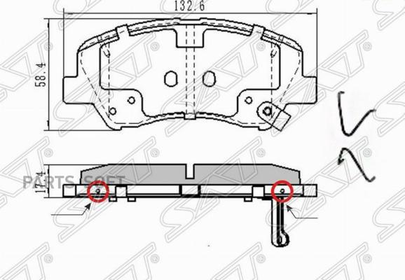 

Колодки тормозные перед HYUNDAI SOLARIS 17-/CRETA 15-/KIA RIO 17- (в комп SAT ST58101H5A25