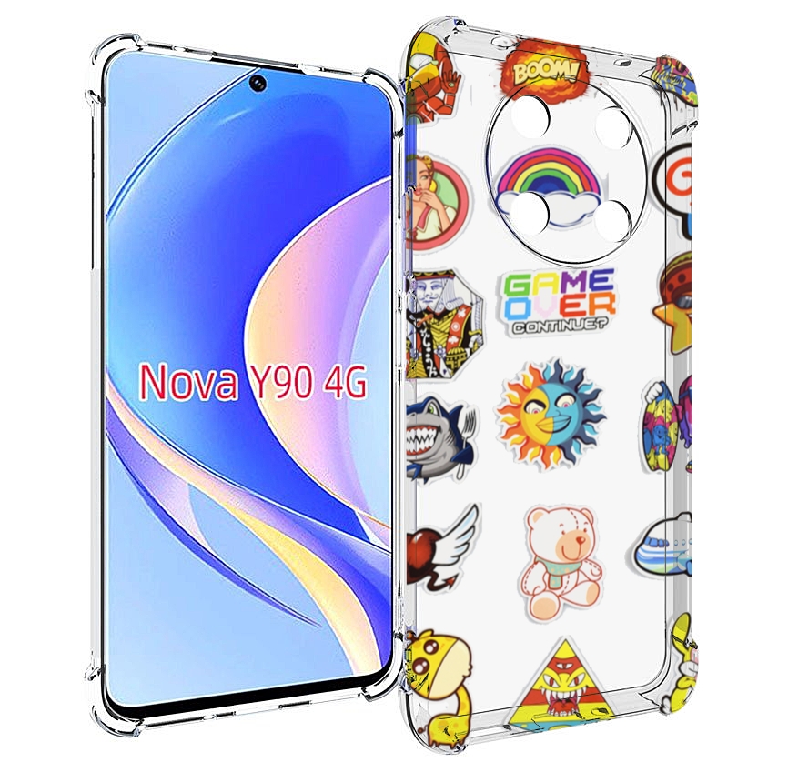 

Чехол MyPads Стикеры для Huawei Nova Y90 (CTR-LX1) / Enjoy 50 Pro, Tocco