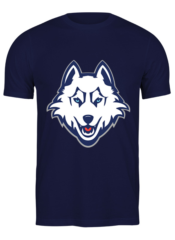 

Футболка мужская Printio Волк (wolf) синяя 2XL, Синий, Волк (wolf)