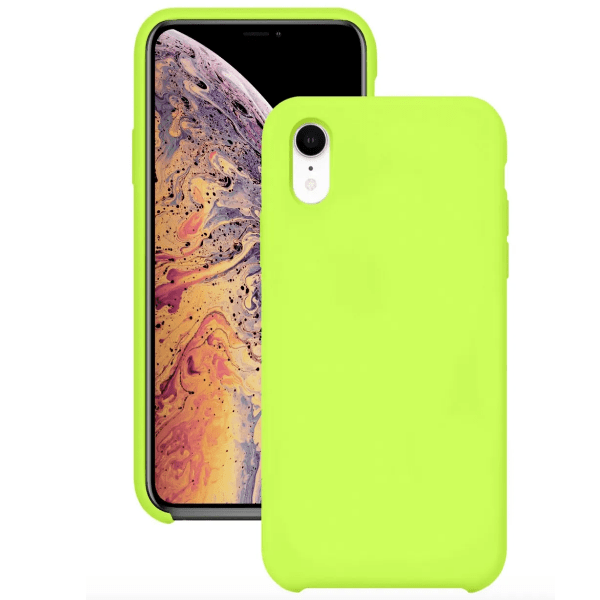 фото Чехол для iphone xr silicon case ярко-зеленый nobrand