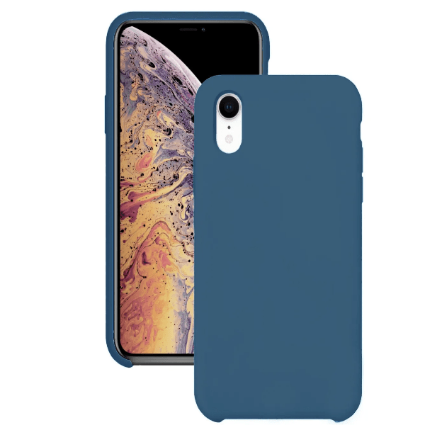 фото Чехол для iphone xr silicon case синий nobrand