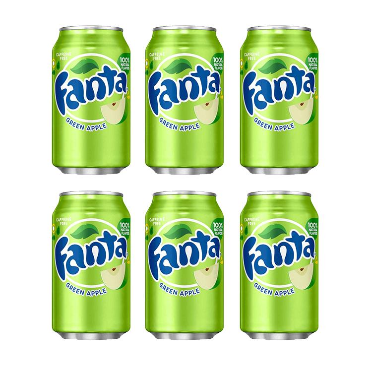 

Газированный напиток Fanta Green Apple (6 шт. по 355 мл)