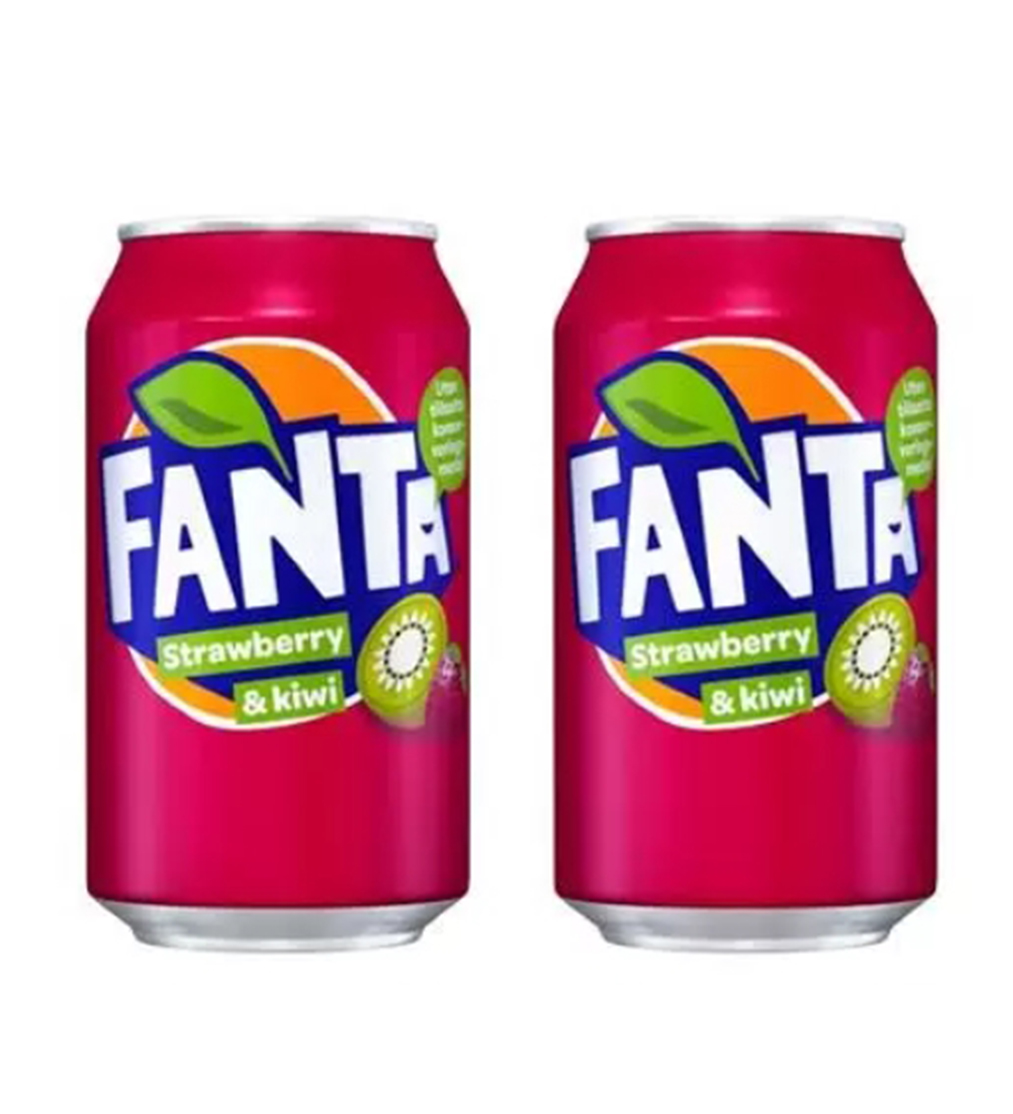 Газированный напиток Fanta Strawberry & Kiwi 2 шт по 330 мл