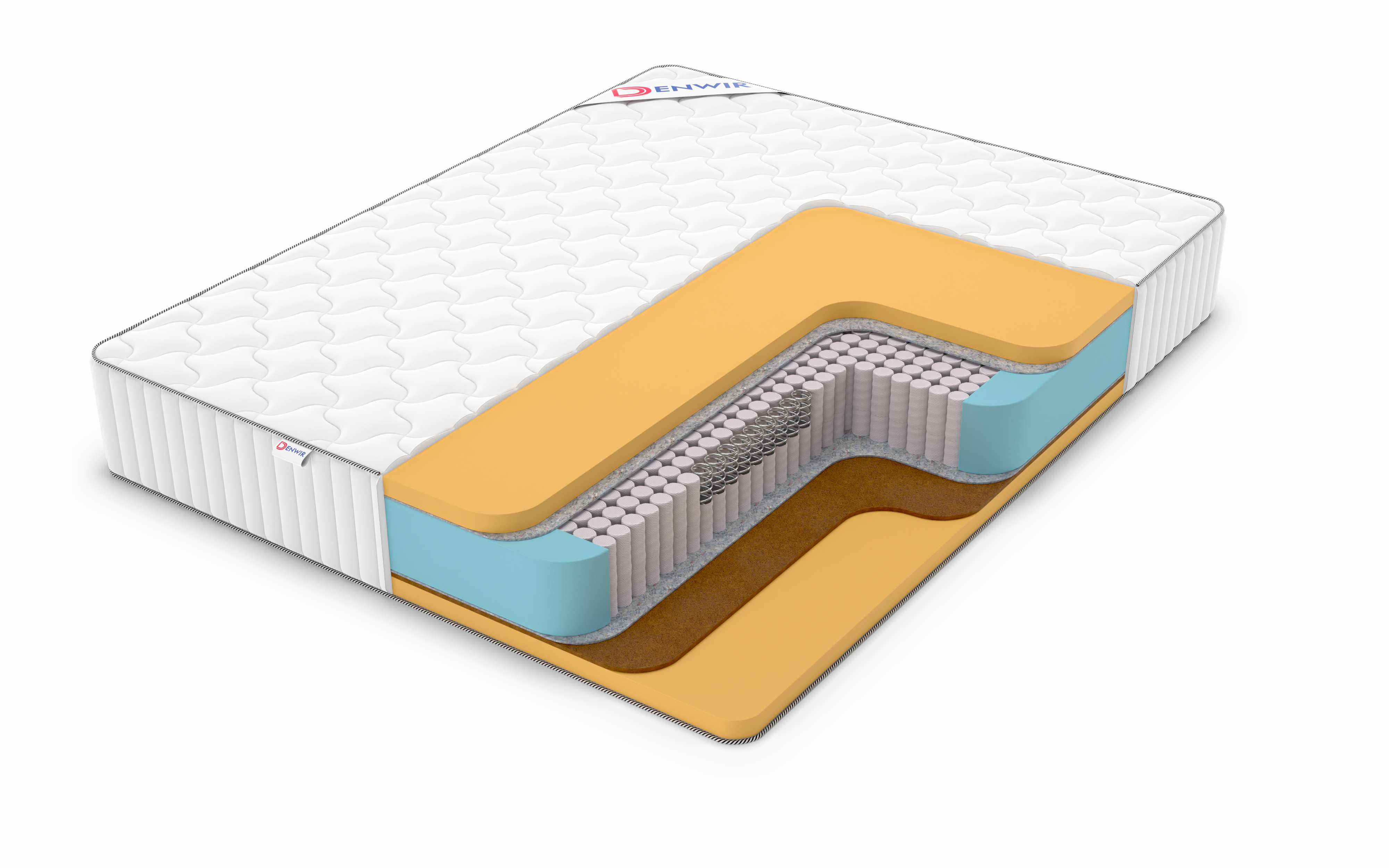 

Матрас пружинный DENWIR CLASSIC BALANCE MEMO S1000 /chstmat_CBMS1000_70x195, Белый, CLASSIC BALANCE MEMO S1000