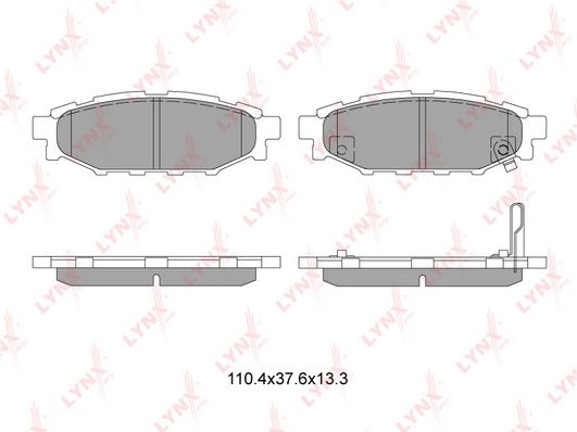 

Тормозные колодки LYNXauto задние для Subаru Lеgасу 4 2.0I/2.5, Оutbаск 2.5I 2003- BD7103