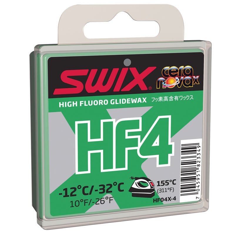 Парафин Swix HF4 X -12C/ -32C, зеленый, 40 гр.