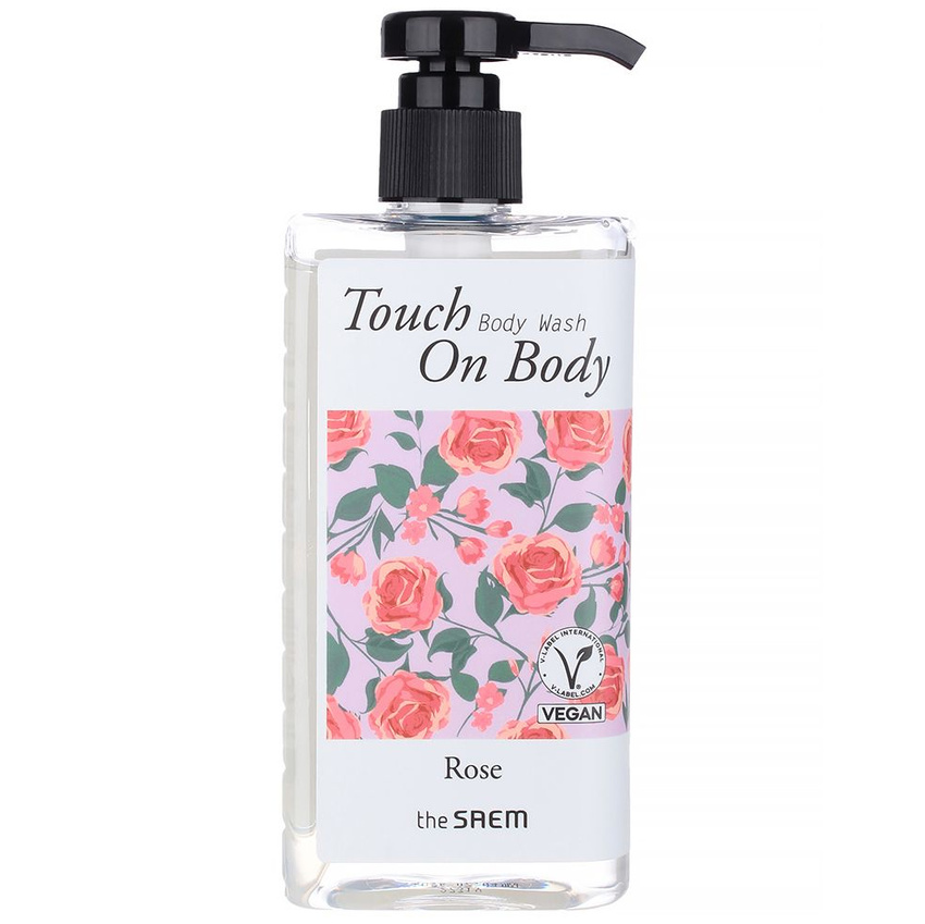 Гель для душа The Saem с экстрактом розы Touch On Body Rose Body Wash Vegan 300 мл